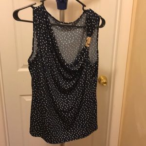 Navy polka dot Calvin Klein tank size large